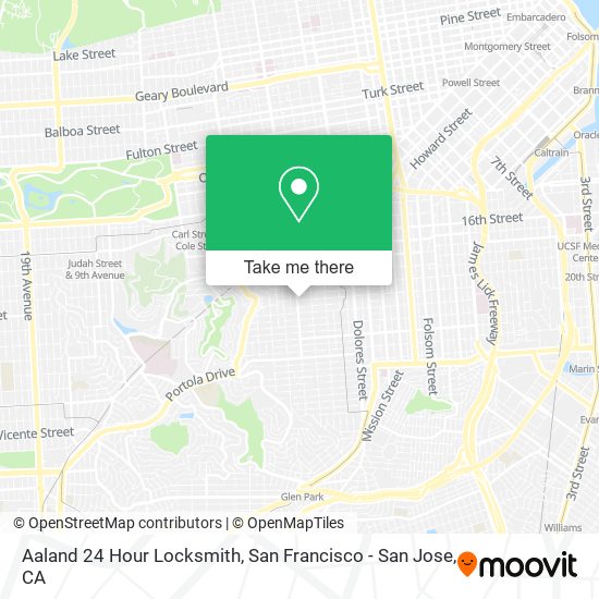 Mapa de Aaland 24 Hour Locksmith