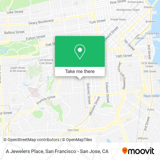 A Jewelers Place map