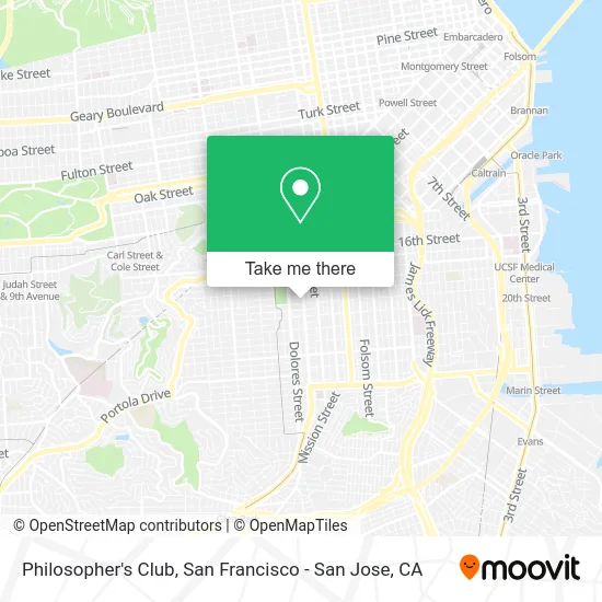 Philosopher's Club map