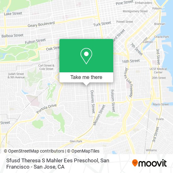 Sfusd Theresa S Mahler Ees Preschool map