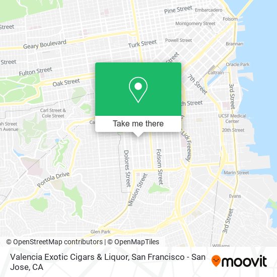 Mapa de Valencia Exotic Cigars & Liquor