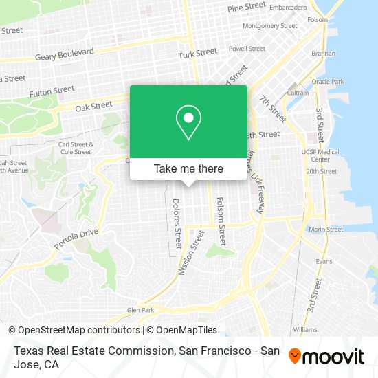 Texas Real Estate Commission map