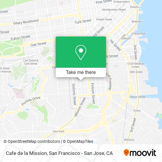 Cafe de la Mission map