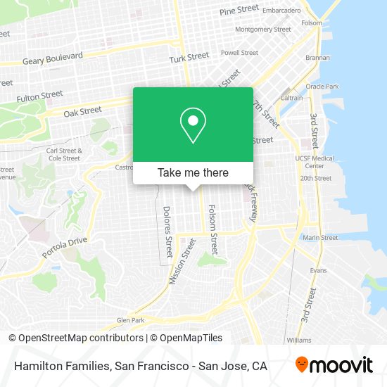 Hamilton Families map