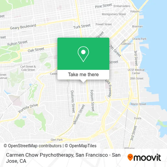 Carmen Chow Psychotherapy map