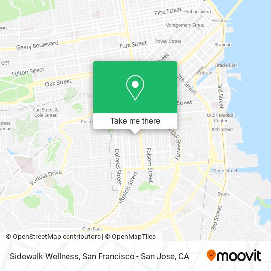 Mapa de Sidewalk Wellness
