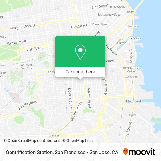 Gentrification Station map