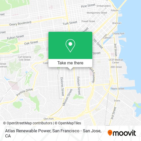 Mapa de Atlas Renewable Power