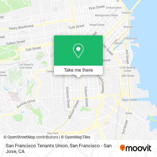 Mapa de San Francisco Tenants Union