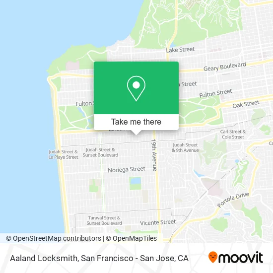 Mapa de Aaland Locksmith