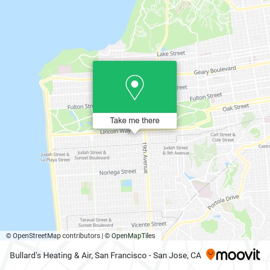 Bullard's Heating & Air map