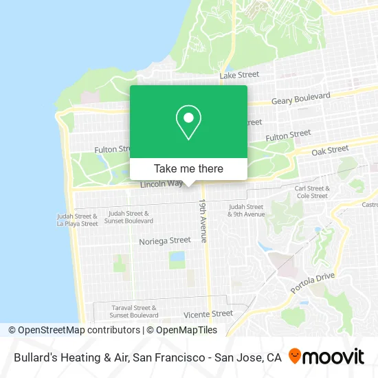 Mapa de Bullard's Heating & Air