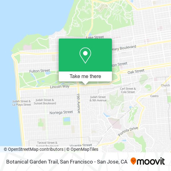Mapa de Botanical Garden Trail