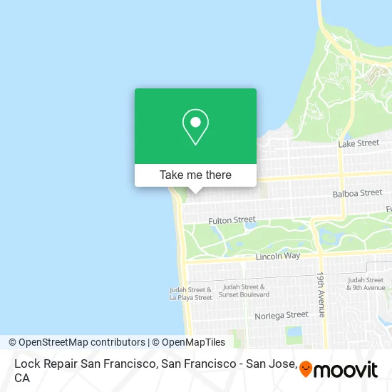 Mapa de Lock Repair San Francisco