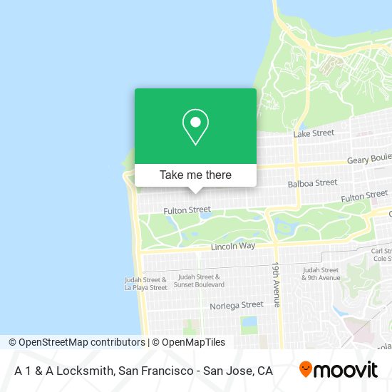 Mapa de A 1 & A Locksmith