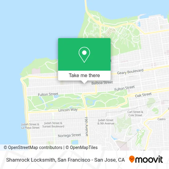 Shamrock Locksmith map