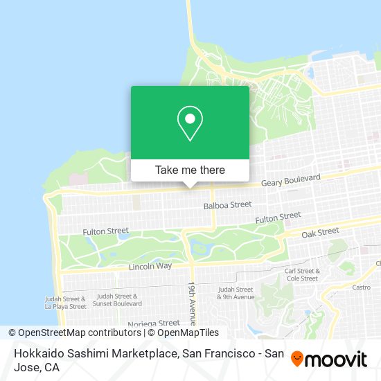 Mapa de Hokkaido Sashimi Marketplace