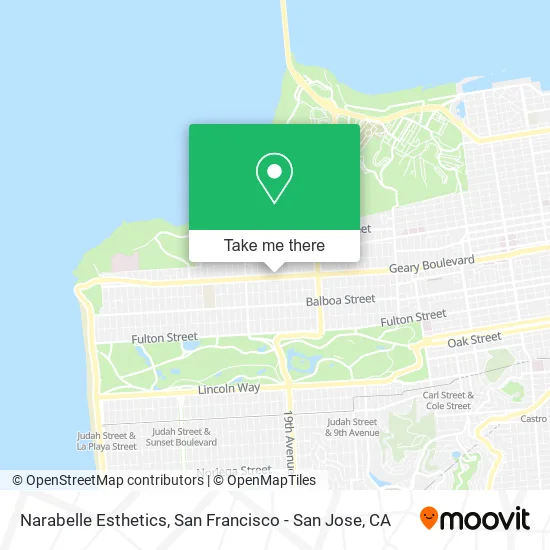 Narabelle Esthetics map