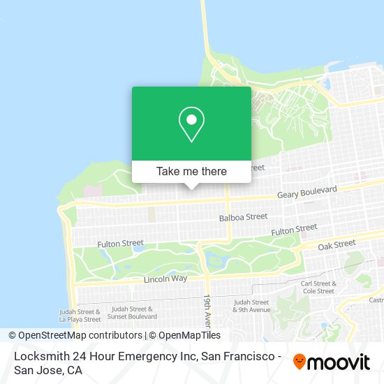 Mapa de Locksmith 24 Hour Emergency Inc