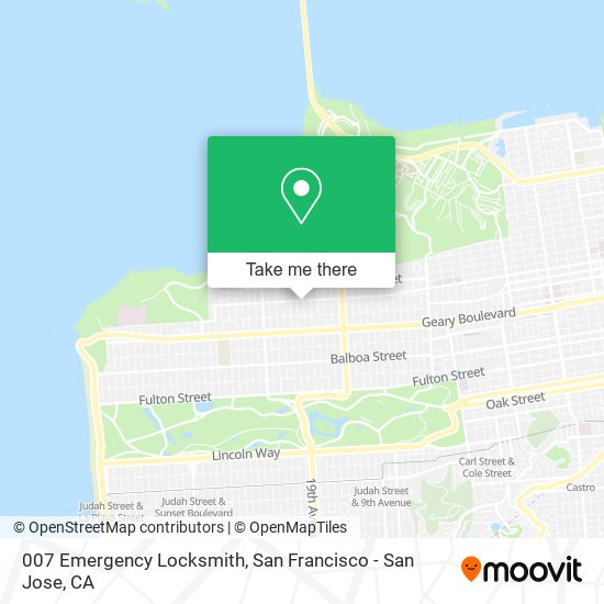 007 Emergency Locksmith map