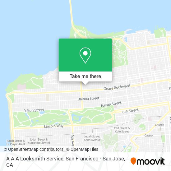 Mapa de A A A Locksmith Service