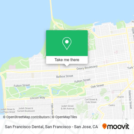 San Francisco Dental map