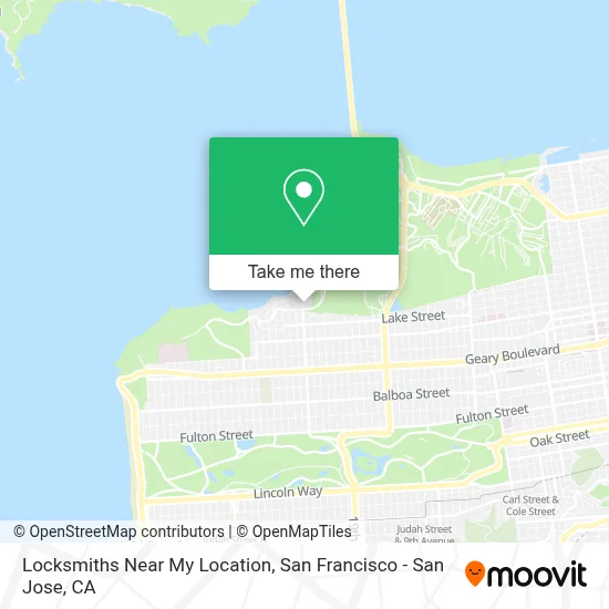 Locksmiths Near My Location map