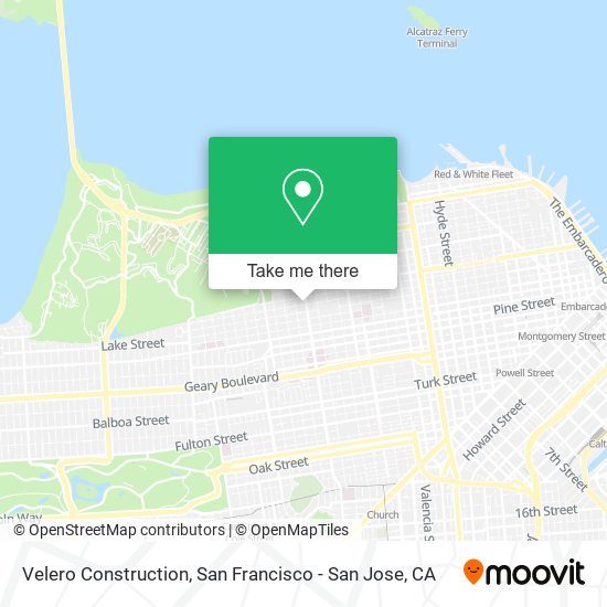 Velero Construction map
