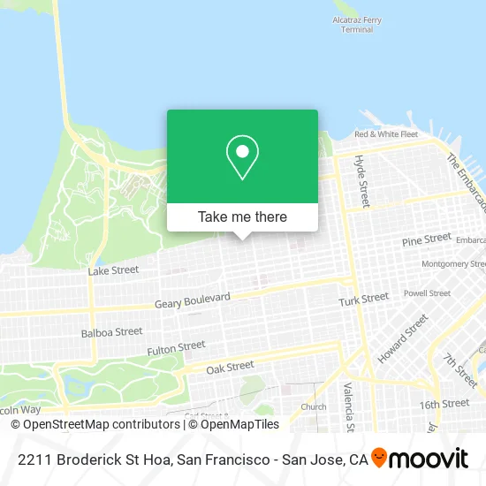 Mapa de 2211 Broderick St Hoa