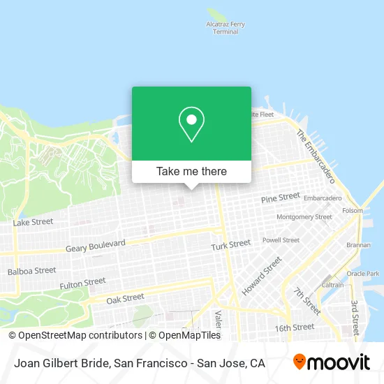 Joan Gilbert Bride map