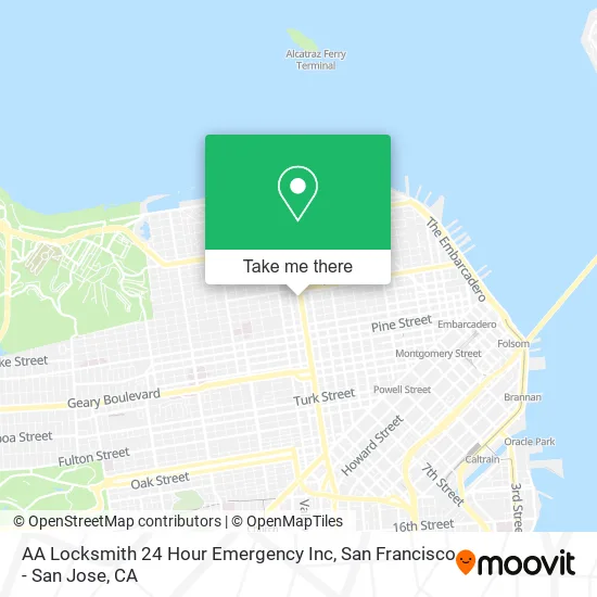 Mapa de AA Locksmith 24 Hour Emergency Inc