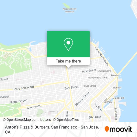 Mapa de Anton's Pizza & Burgers