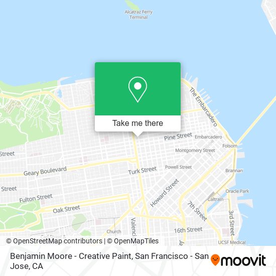 Benjamin Moore - Creative Paint map