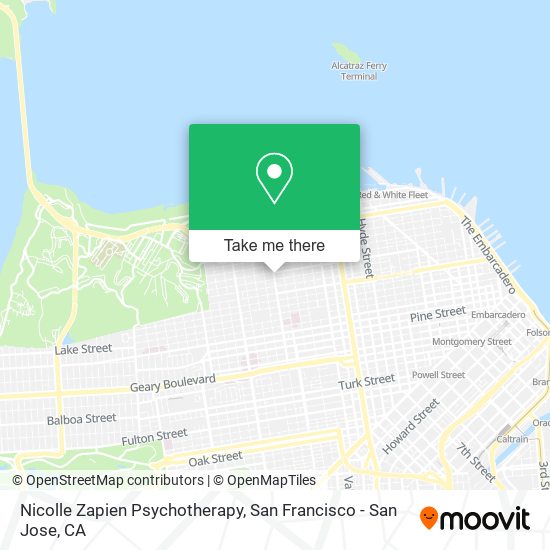 Nicolle Zapien Psychotherapy map