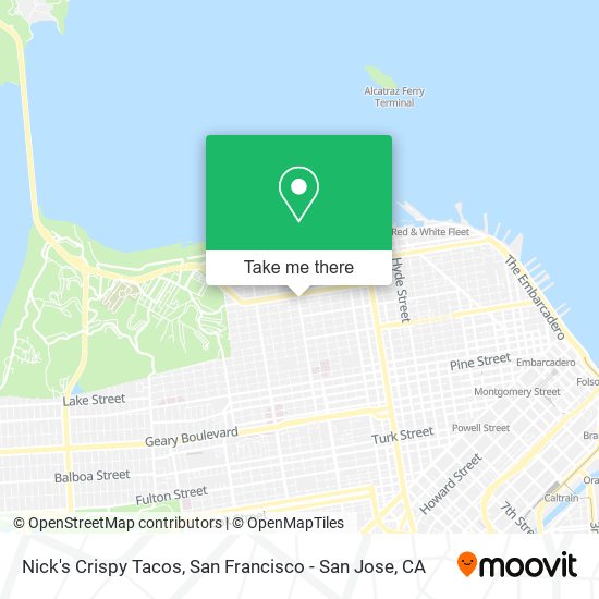 Mapa de Nick's Crispy Tacos