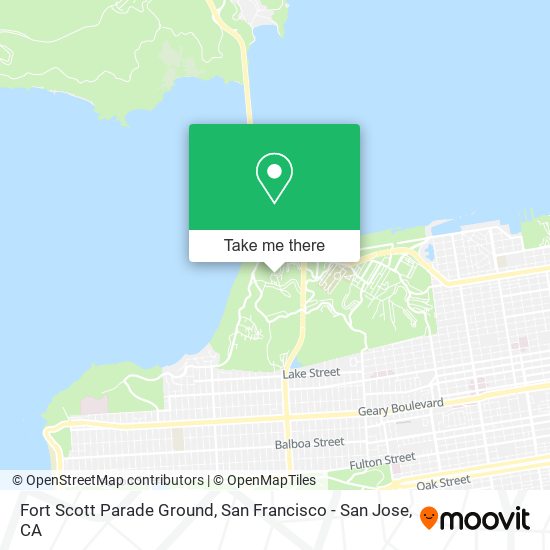 Fort Scott Parade Ground map