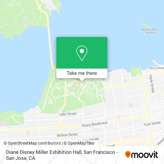 Diane Disney Miller Exhibition Hall map