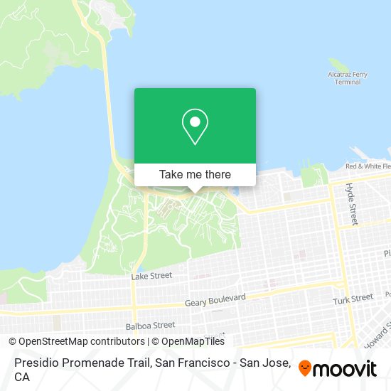 Presidio Promenade Trail map