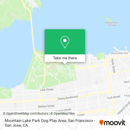 Mountain Lake Park Dog Play Area map