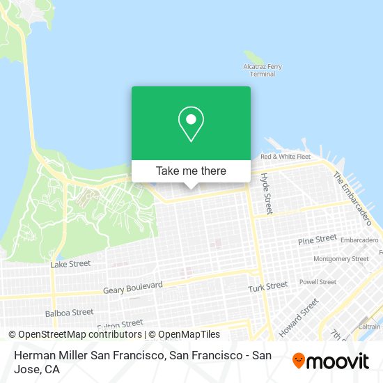 Herman Miller San Francisco map