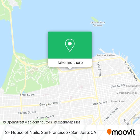 SF House of Nails map