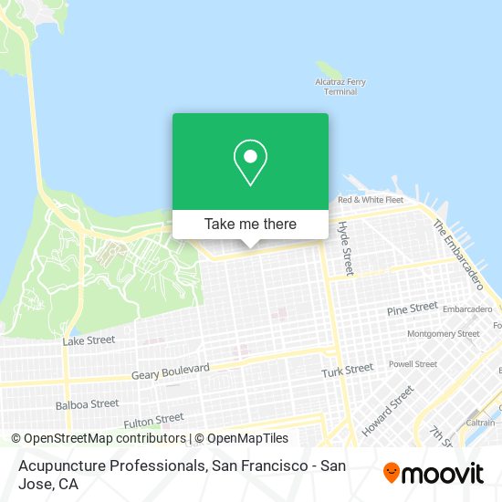 Acupuncture Professionals map