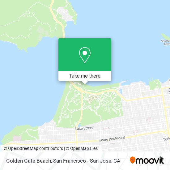 Golden Gate Beach map