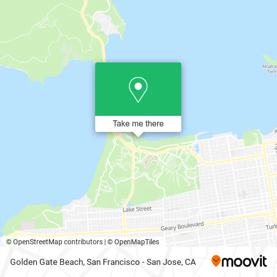 Mapa de Golden Gate Beach