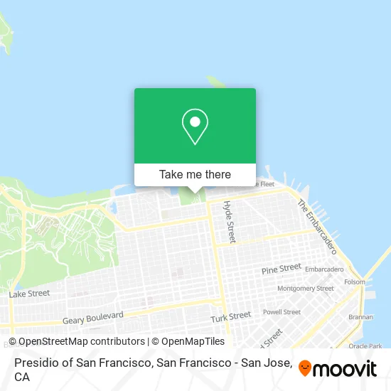 Mapa de Presidio of San Francisco