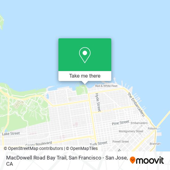 Mapa de MacDowell Road Bay Trail