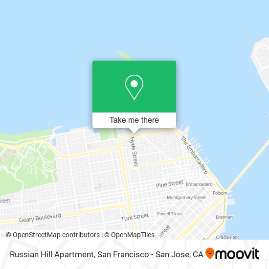Mapa de Russian Hill Apartment