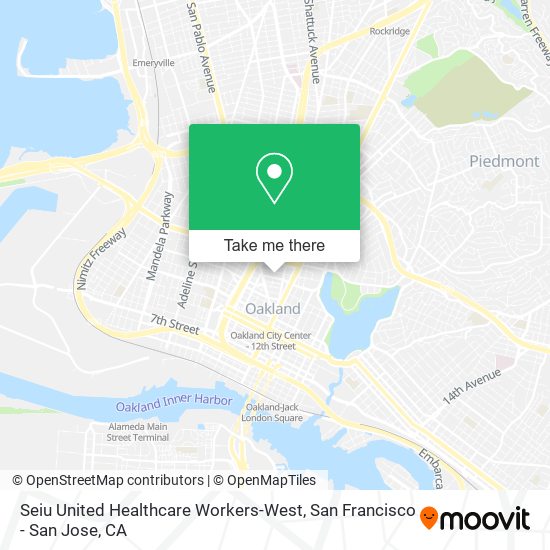 Mapa de Seiu United Healthcare Workers-West