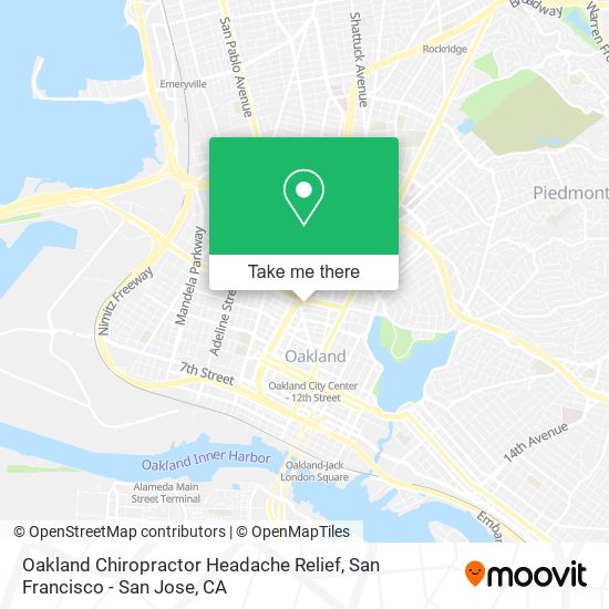 Mapa de Oakland Chiropractor Headache Relief