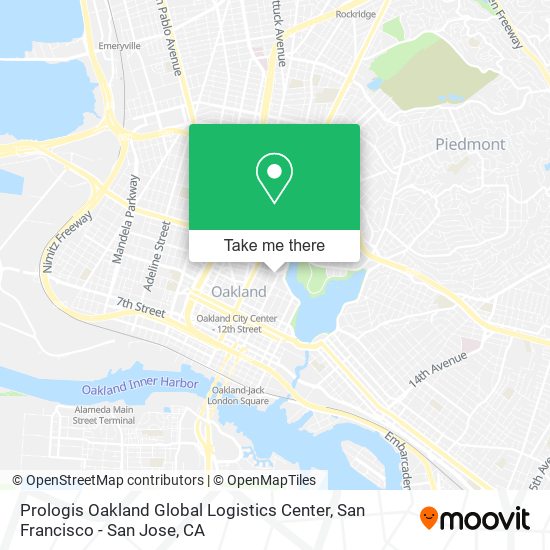 Prologis Oakland Global Logistics Center map